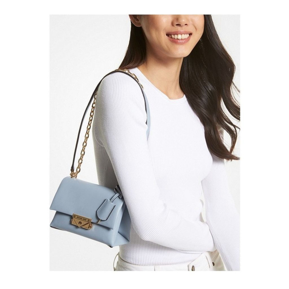 BNWT MICHAEL KORS CECE SMALL SHOULDER CROSSBODY BAG | CONVERTIBLE PURSE | PALE B - Picture 6 of 7